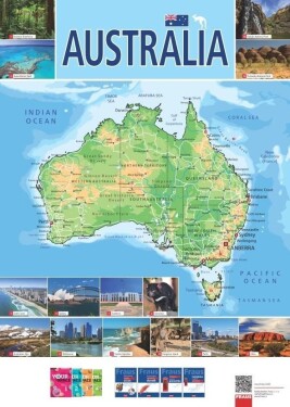 Australia - Nástěnná mapa