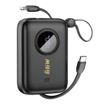 Dudao K14 10000mAh černá / Powerbanka / s kabelem USB-C / Lightning (156322)