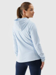 Dámský fleece kapucí regular 4F světle modrý Velikost: