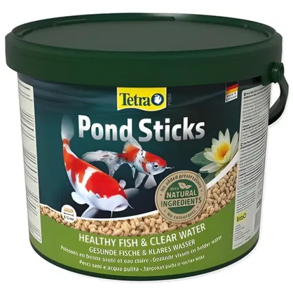 TETRA Krmivo Pond Sticks 10 l / Pro jezírkové ryby / Plovoucí tyčinky / Kompletní krmivo (A1-758858)