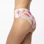 Dámské brazilky Cheekie brasil peony - JULIMEX bílá XL