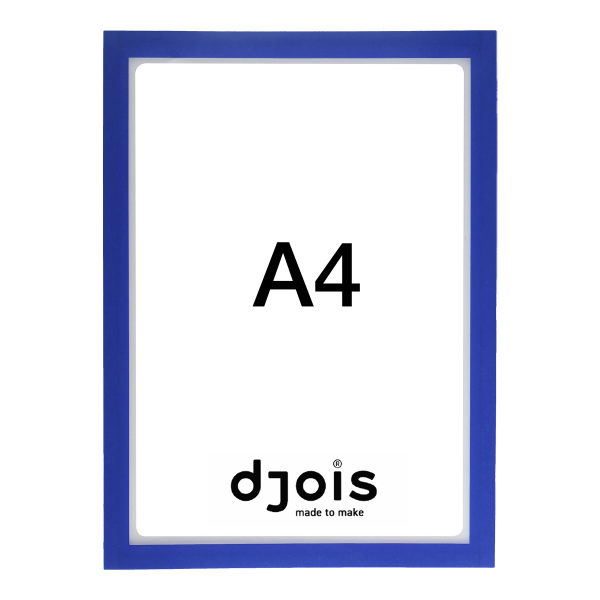 Djois otevřený rámeček - Magneto PRO, A4, PVC, modrý, 10 ks