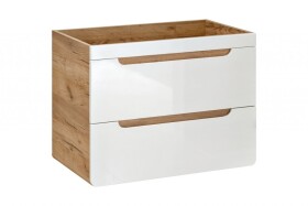 COMAD - Skříňka pod umyvadlo 80cm 2 zásuvky ARUBA BÍLÁ 5907611647189