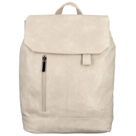 Trendy dámský koženkový kabelko-batoh Vexen, krémový