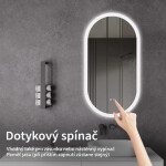 CERANO - Koupelnové LED zrcadlo Toro - 45x90 CER-8050BD79953