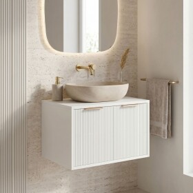 REA - Koupelnová skříňka pod umyvadlo Core 60cm White REA-M0400
