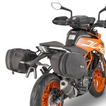 Te7707 podpěry bočních brašen Ktm Duke 125-390 (17-23), černé pro systém Easylock