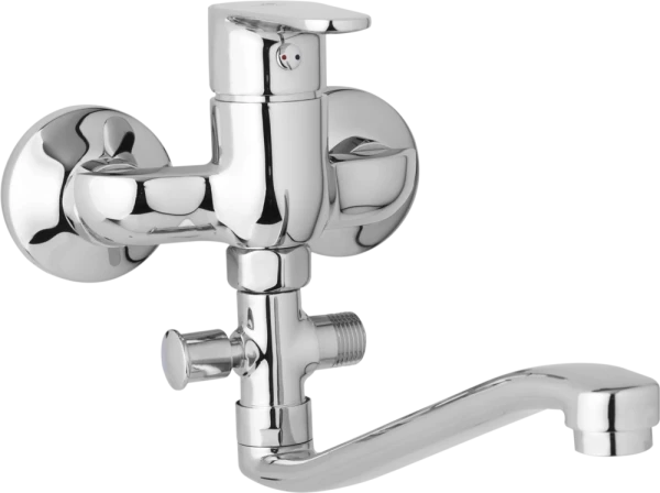 JB Sanitary Nástěnná umyvadlová a sprchová baterie TIRA, rozteč 100 mm, bez příslušenství, S ramínko 250 mm D10 31 20