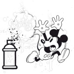 Presco Group Plánovací kalendář Mickey Mouse s omalovánkami, nedatovaný, 30 x 30 cm