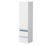 Koupelnová skříňka vysoká Naturel Pavia 40x155x35 cm pravá bílá mat chrom úchytka PAVIA3V40DVPCR PAVIA3V40DVPCR