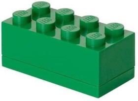 Úložný box LEGO Mini 8 - tmavě zelený