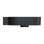 OMNIRES - OVO M+ umyvadlo na desku/závěsné - levé, 55 x 38 cm, black lava mat; OVO555UWLBLV