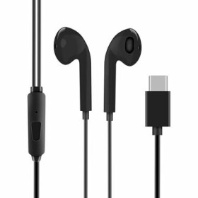 OBAL:ME Drátová Sluchátka USB-C černá / s mikrofonem / 1.2 m (57983121767)