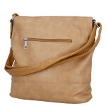 Trendy dámská koženková crossbody kabelka Truda, světle hnědá