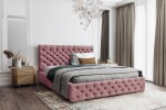 FRONTI Postel MODEL 02 120x200 starorůžová - MAGIC VELVET 2257