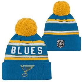Outerstuff Dětská zimní čepice St. Louis Blues NHL Jacquard Cuffed Knit With Pom
