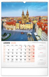 Nástěnný kalendář 2026 NOTIQUE - Praha, 33 x 46 cm