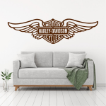 Samolepka Harley Davidson křídla Barva: bílá, Velikost: 60 x 17 cm