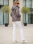 Dámská přechodná bunda v leopardí růžové barvě FashionStreet TY5550 XXL