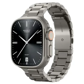 Spigen Modern Fit Titanium Band řemínek pro Apple Watch 49mm/46mm/45mm/44mm přírodně titanová (AMP09105)
