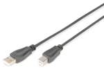 Digitus USB 2.0 kabel A-B černý / Kabel / 1,8 m / USB 2.0 (AK-300105-018-S)