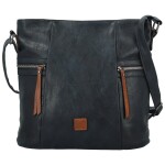 Trendy dámská koženková crossbody kabelka Nanya, tmavě modrá