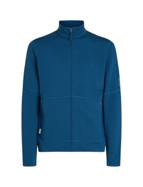 ICEBREAKER Mens 400 RealFleece Descender LS Zip, Atlantis velikost: M