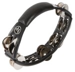 Latin Percussion Cyclops Tambourine Steel Jingles Black Hand Held