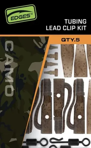 FOX Edges Tubing Leadclip Kit Camo / Sada na montáž / 5 ks (CAC919)