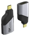 PremiumCord adaptér USB-C na HDMI šedá / Redukce / 8K 60Hz / 4K 144Hz (ku31hdmi26)