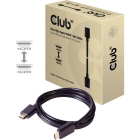 Club3D HDMI kabel Zástrčka HDMI-A, Zástrčka HDMI-A 2.00 m černá CAC-1372 HDMI kabel