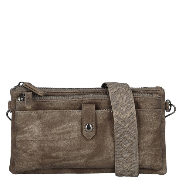 Stylová dámská crossbody kabelka Dina, tmavě béžová