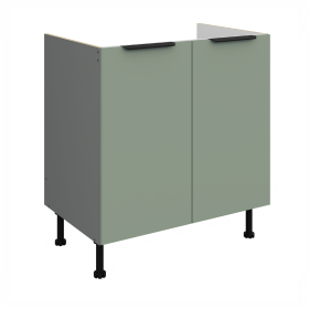 Spodní skříňka pod dřez Aria ANT 80 ZL 2F BB Barva korpusu: Antracit, Barva dvířek: SA - Aquamarine AFM