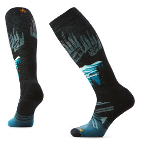 Dámské merino lyžařské ponožky SMARTWOOL Women's Ski Full Cushion Alpine Auroras, Black velikost: 34-37 (S)