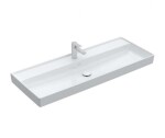 VILLEROY & BOCH - Collaro Umyvadlo nábytkové 120x47 cm, bez přepadu, otvor pro baterii, CeramicPlus, alpská bílá 4A33C2R1