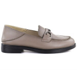 Dámské kožené polobotky mokasíny béžové Vinceza 18117 40