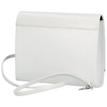 Módní dámská plesová kabelka Elvina, bílá croco