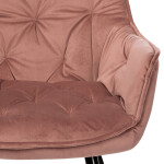 Jídelní židle, růžová, sametová látka, DCH-421 PINK4
