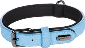 Flamingo Leza Obojek s neoprenovým polstrováním modrá S/M (FLA-519270)
