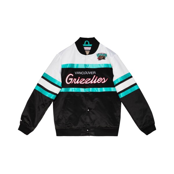 Mitchell & Ness Pánská bunda Vancouver Grizzlies NBA Script Heavyweight Satin Velikost: S