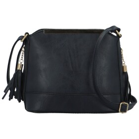 Módní dámská koženková crossbody kabelka Vaios, tmavě modrá