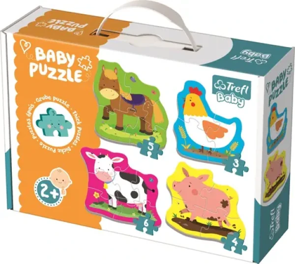 TREFL Baby puzzle Zvířata na farmě 4v1