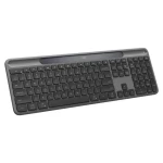 Logitech Signature Slim Solar+ šedá / bezdrátová klávesnice / US layout / Bluetooth / solární napájení (920-013764)