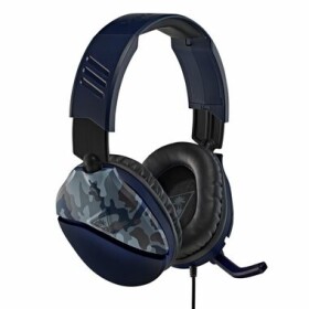 Turtle Beach RECON 70 camuflage modrá / herní sluchátka / ovládání hlasitosti / mikrofon / 3.5 mm jack (TBS-6555-02)