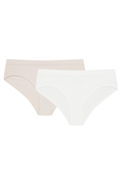 DÁMSKÉ KALHOTKY 2PAK BAIT 42856 SS25 BEŻ-ECRU XL