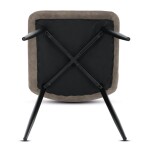 Jídelní židle, hnědá, látka vintage, CT-281 BR3