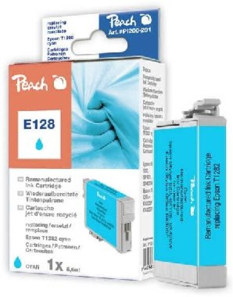 Peach T1282 alternativní cartridge s čipem / Stylus S22 / 5,6 ml / Modrá (314767)