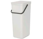 Brabantia Sort Go Odpadkový koš 40L světle šedá / s rukojetí / plast / 26.7 x 62 x 34.1 cm (214424)