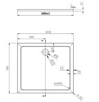 HOPA - Obdelníková mramorová sprchová vanička VENETS - Rozměr A - 100 cm, Rozměr B - 90 cm VANKOBD9010