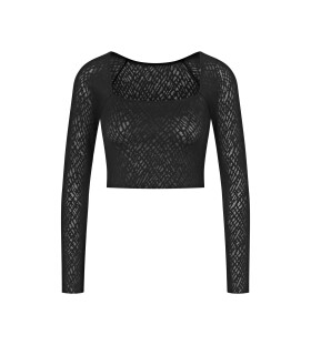 Dámský top ZERO Feel Bliss Top Long Sle. - BLACK - černý 0004 - SLOGGI BLACK S